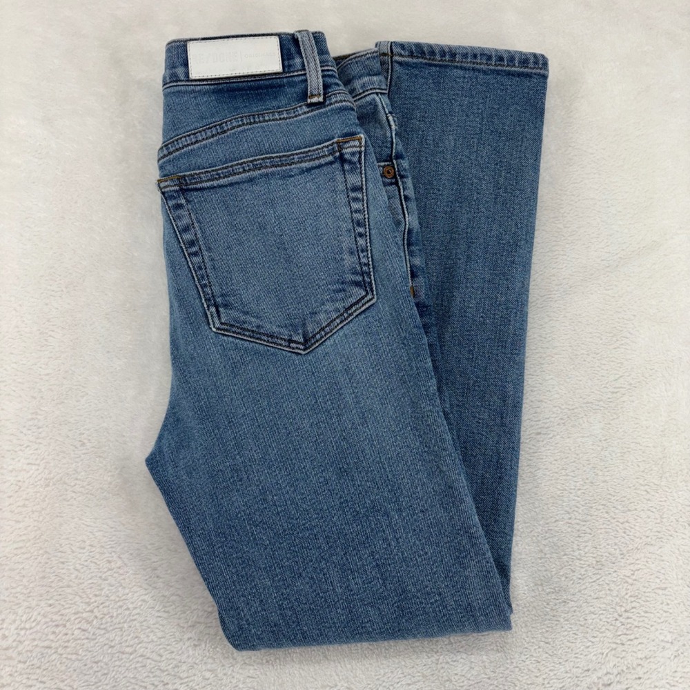 RE/DONE Originals Mid 90s High Rise Straight Leg Jeans Blue Size 25 190-3WHRAC